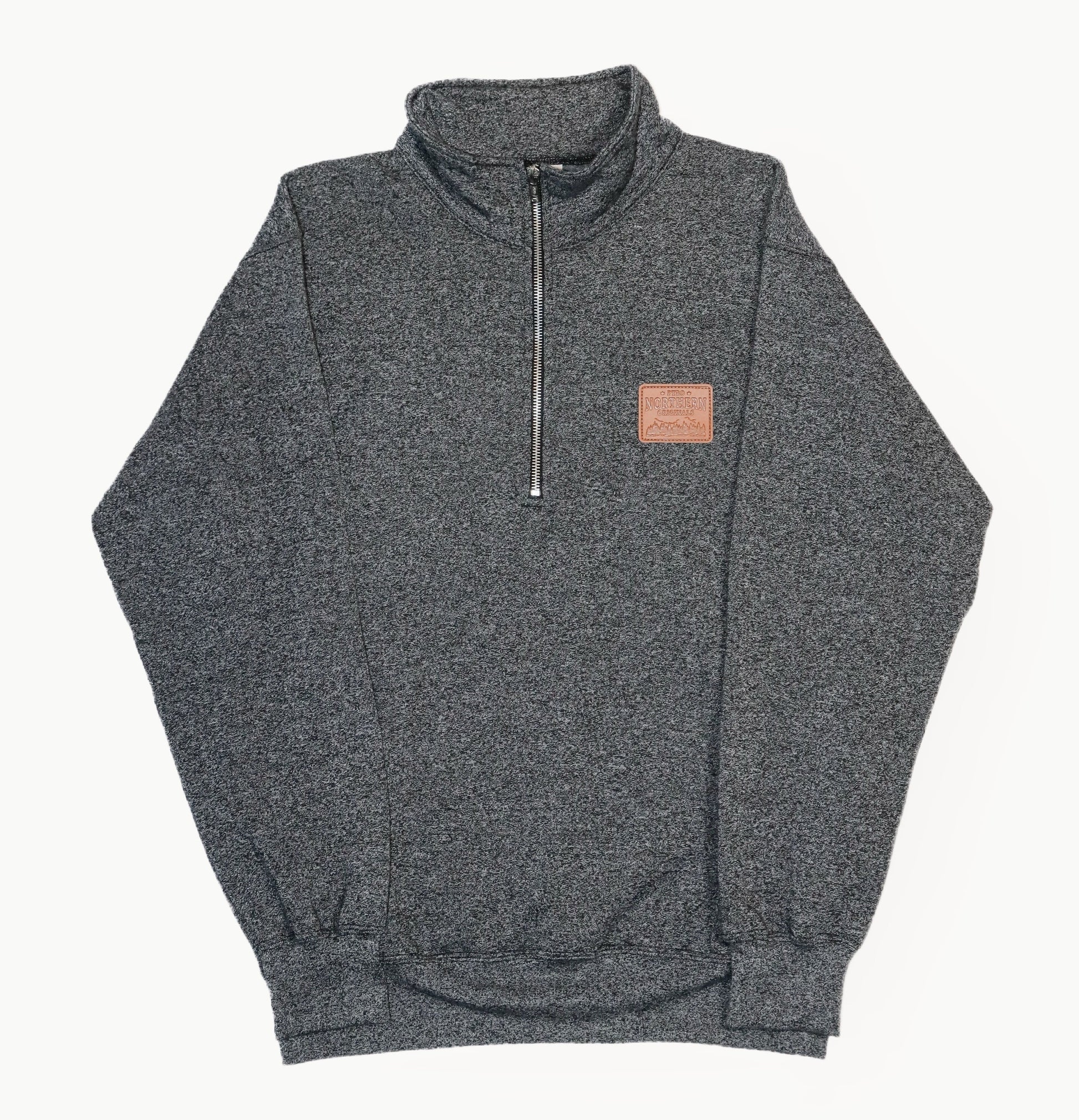 PTBO - 1/4 Zip Sweater w Leather Patch