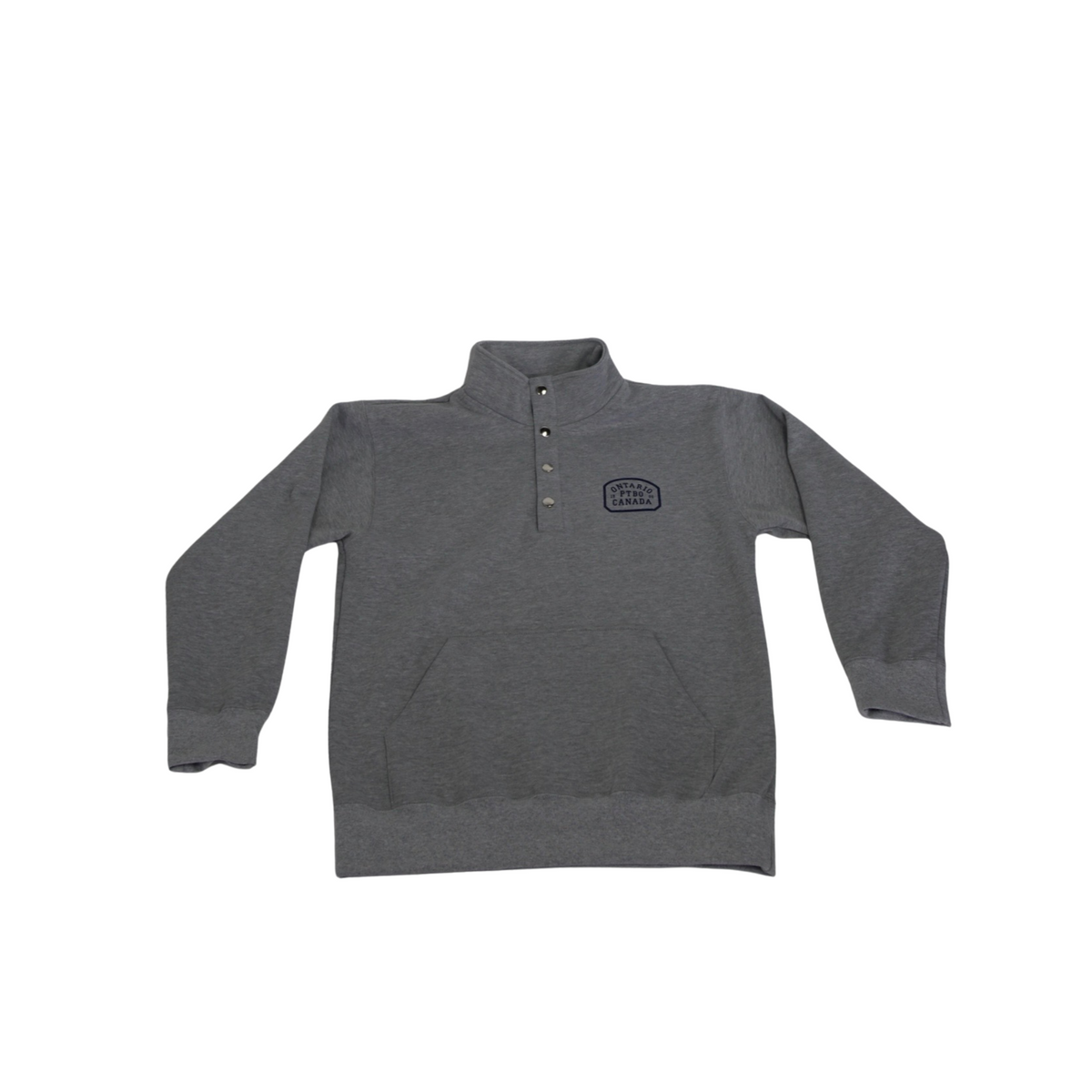 PTBO - 1/4 Button Fleece Outdoor Quarter Athletic Grey