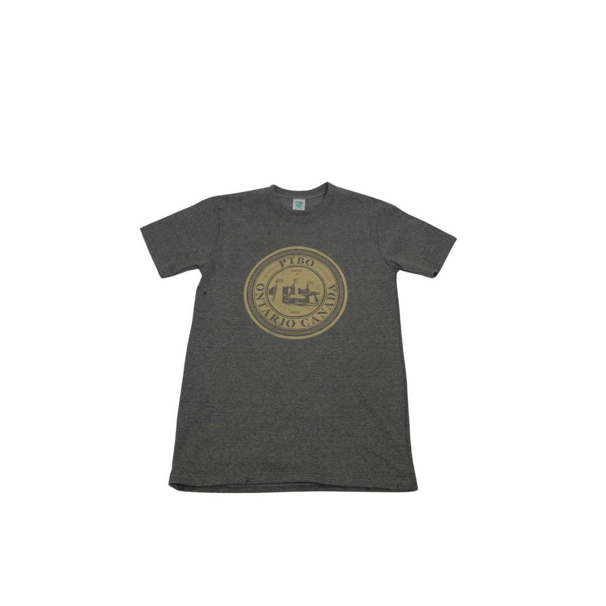 PTBO - Short Sleeve Lock Souvenir Shirt Pepper Salt Charcoal