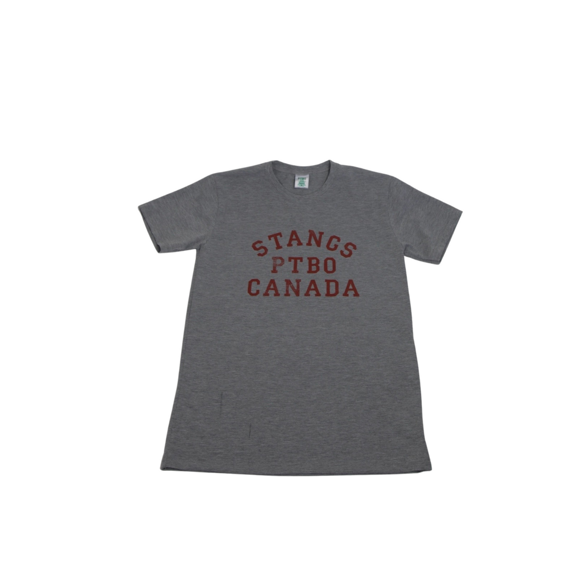 PTBO - Short Sleeve Heathered Shirt Stangs Athletic Grey