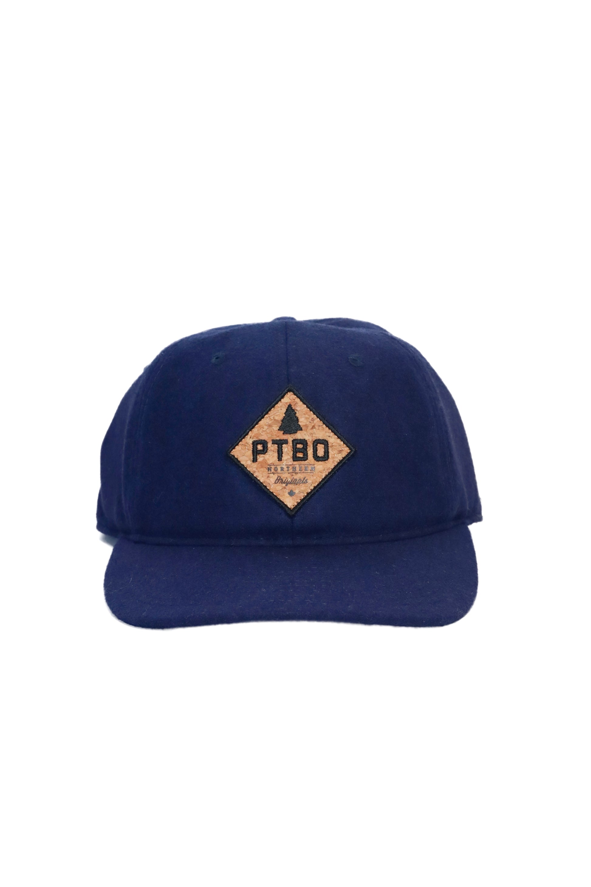 PTBO - Cork Logo Wool Snapback Hat Navy