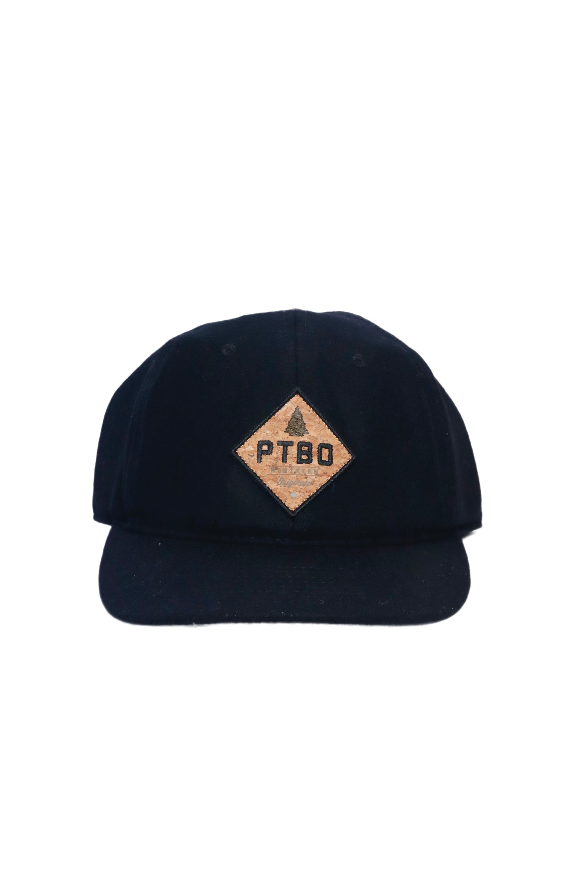 PTBO - Cork Logo Wool Snapback Hat Black