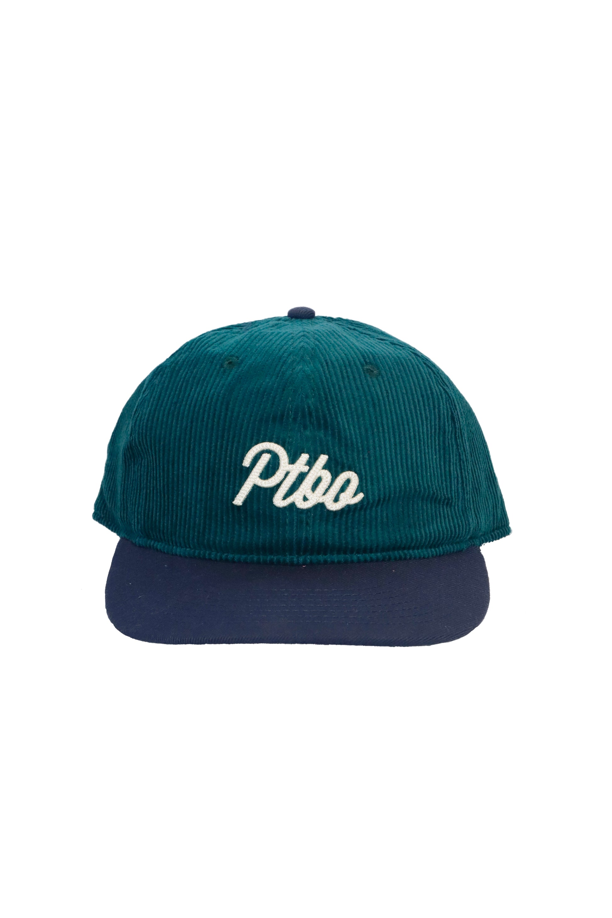 PTBO - Cursive Corduroy Snapback Hat Green/Navy