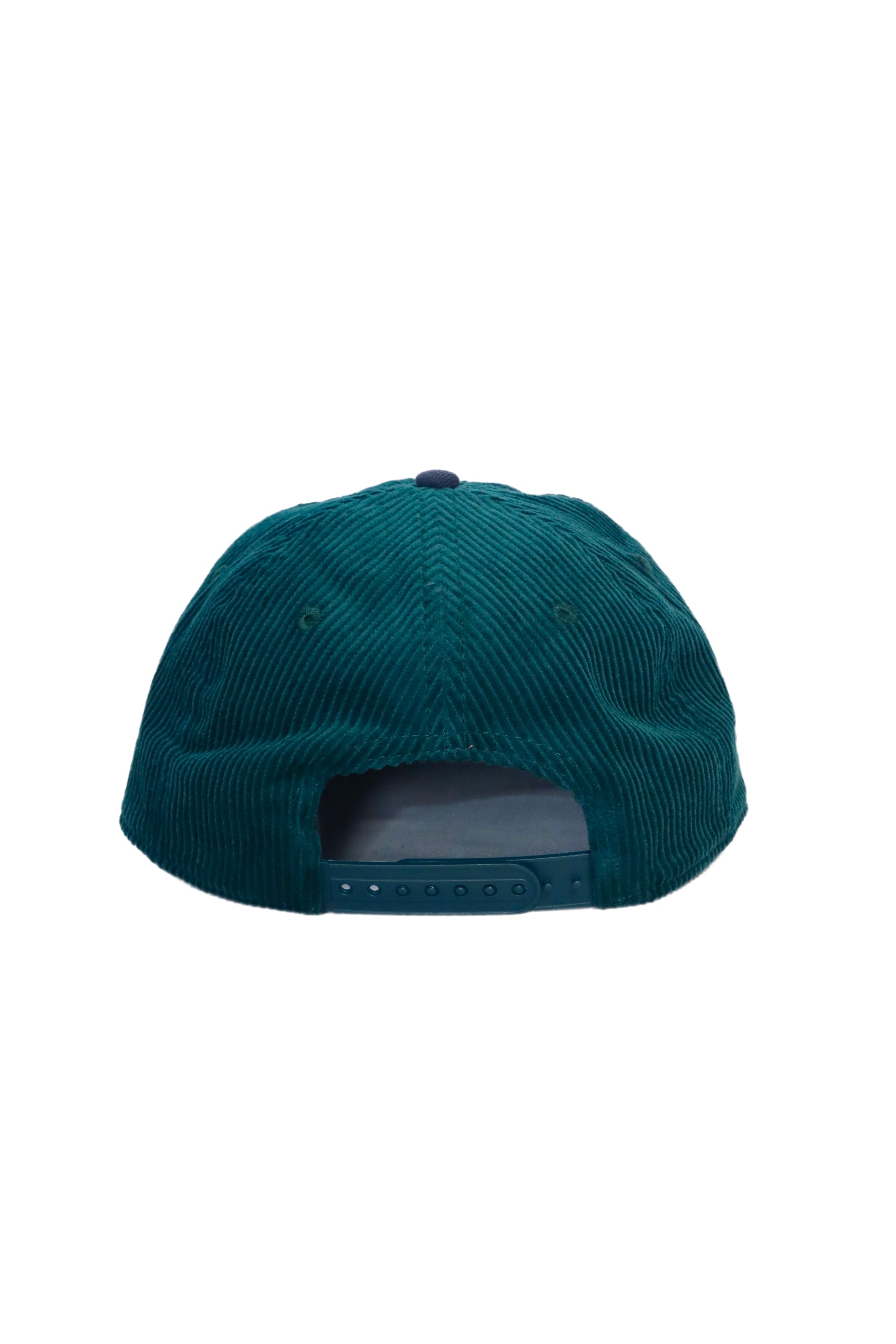 PTBO - Cursive Corduroy Snapback Hat Green/Navy