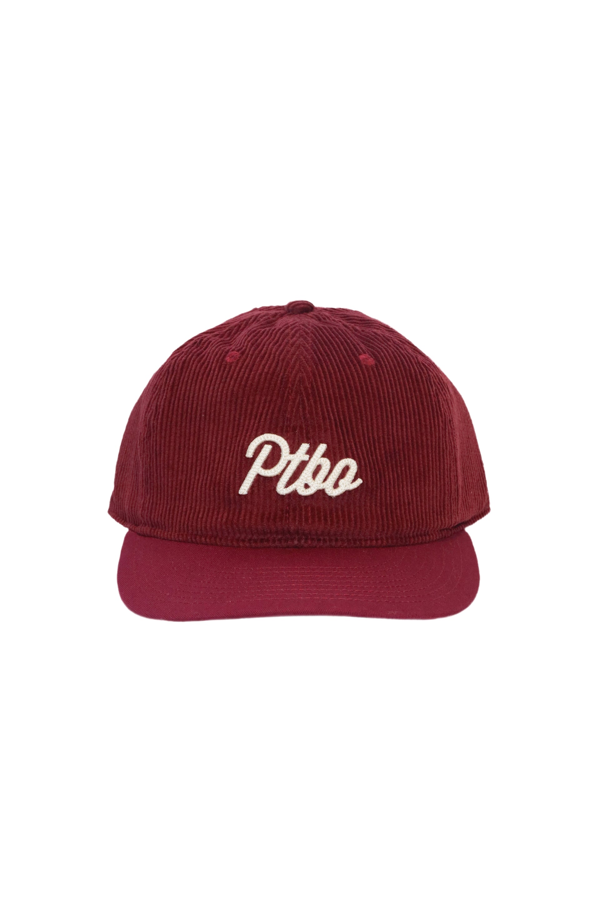 PTBO - Cursive Corduroy Snapback Hat Wine