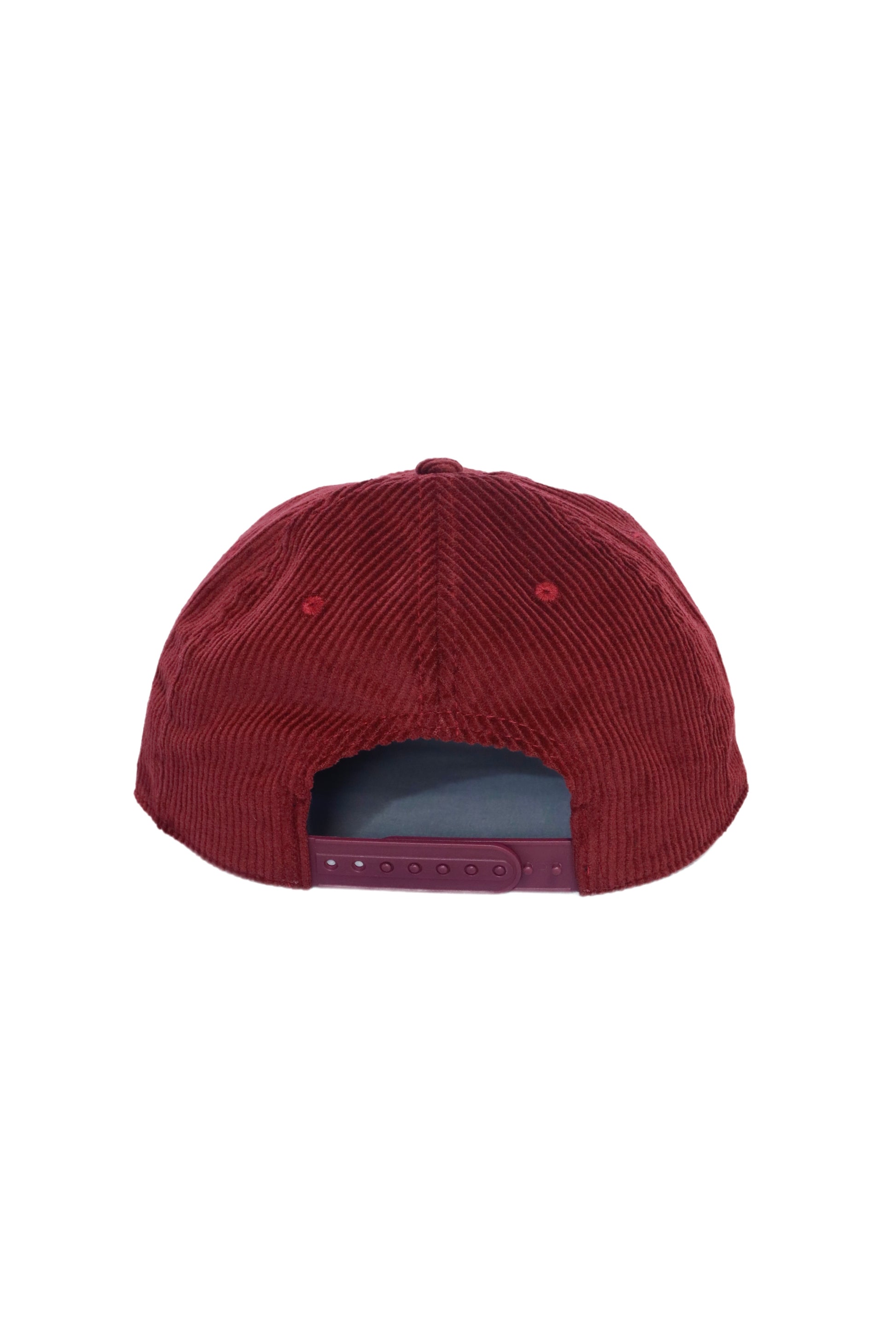 PTBO - Cursive Corduroy Snapback Hat Wine