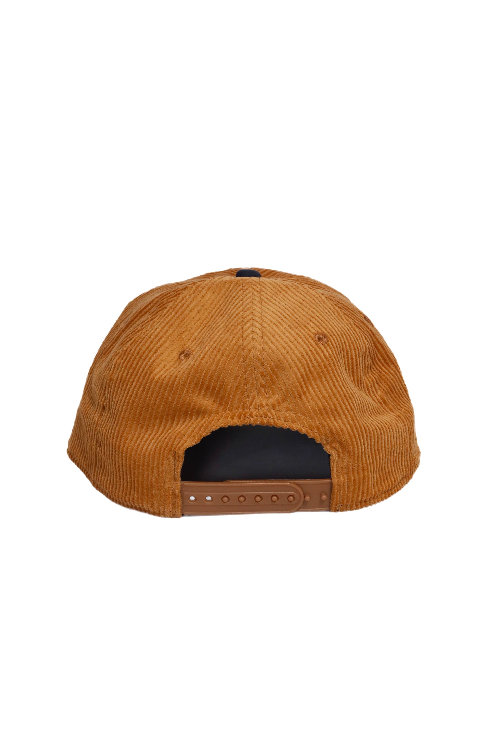PTBO - Cursive Corduroy Snapback Hat Khaki/Navy
