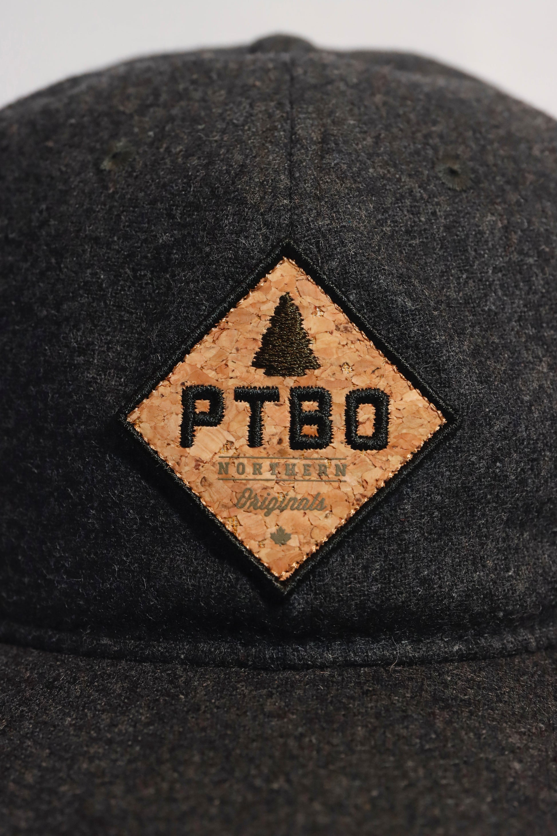PTBO - Cork Logo Wool Snapback Hat Grey