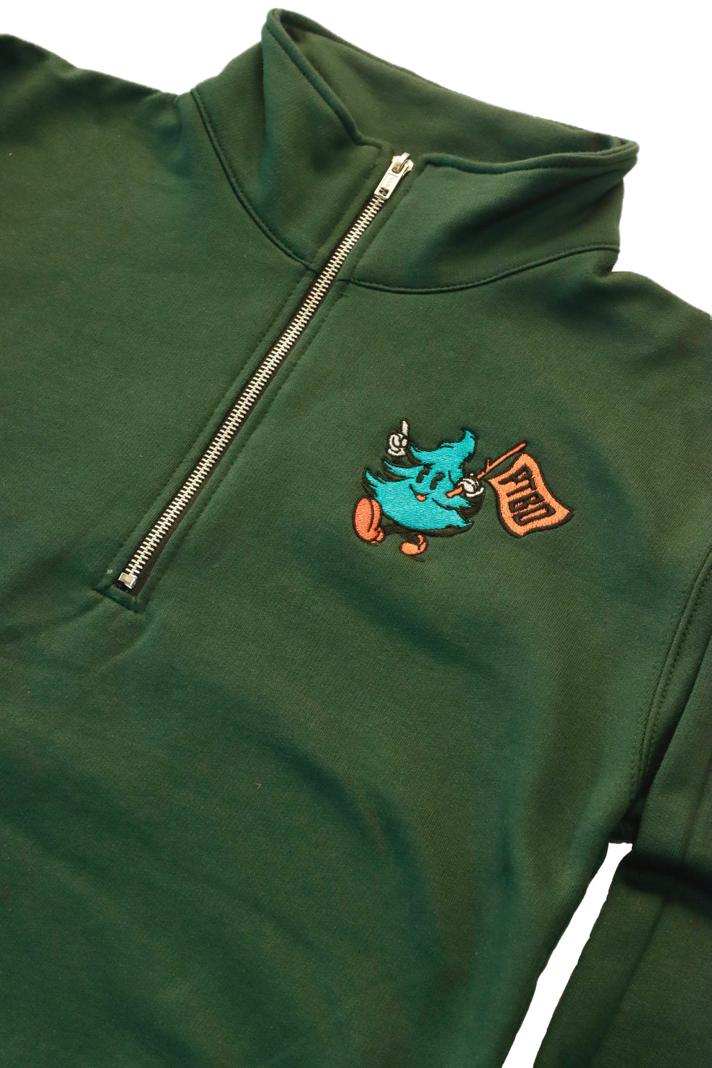 PTBO - Tree Guy Jackson 1/4 Zip Sweater Forest Green