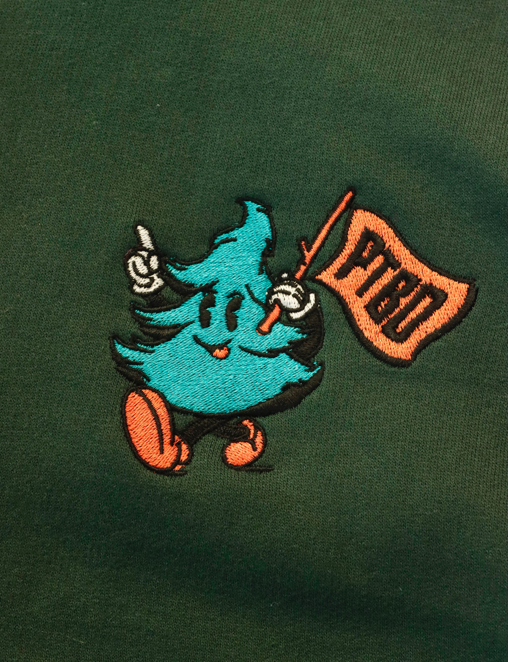 PTBO - Tree Guy Jackson 1/4 Zip Sweater Forest Green