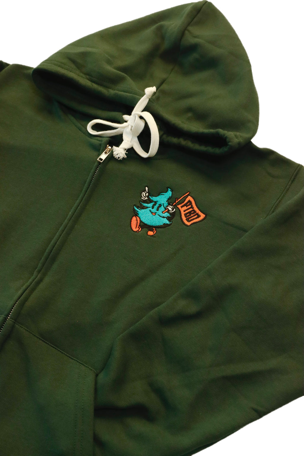 PTBO - Tree Guy Jackson Zip Up Hoodie Forest Green