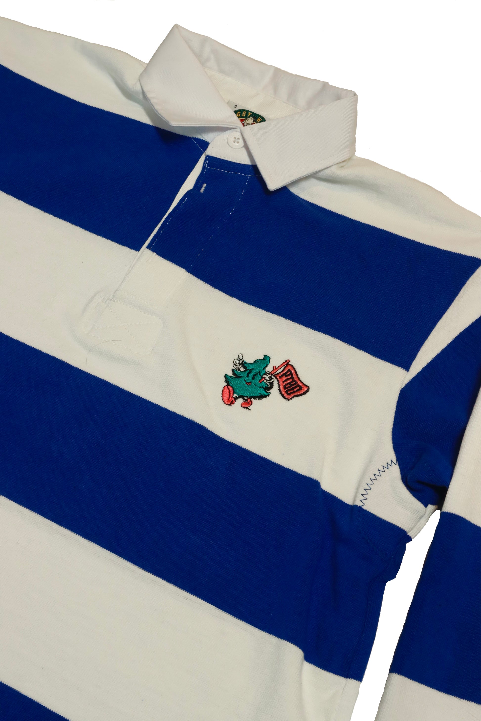 PTBO - Tree Guy Jackson Rugby Shirt Blue/White