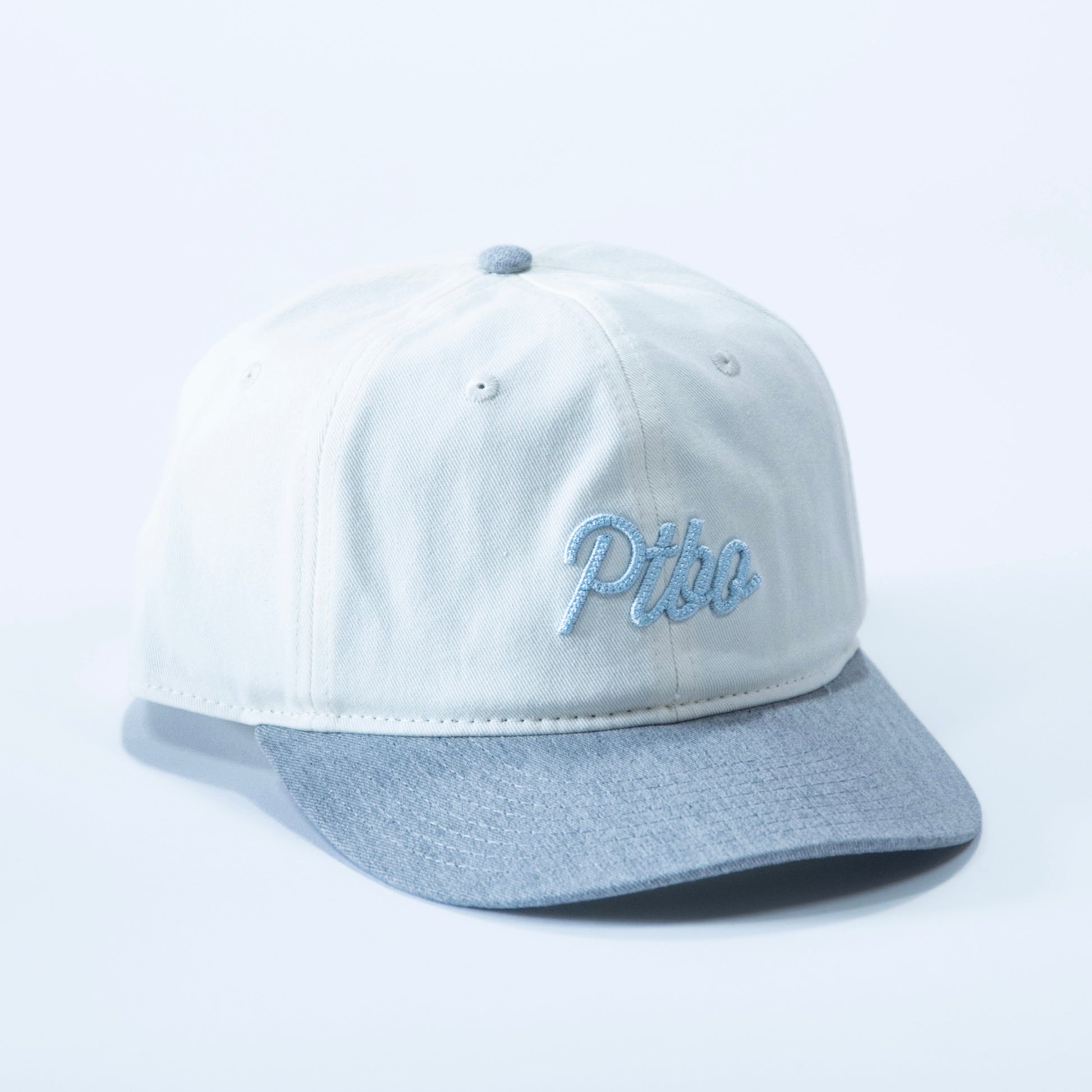 PTBO - Cursive Stitched Hat Grey/Cream