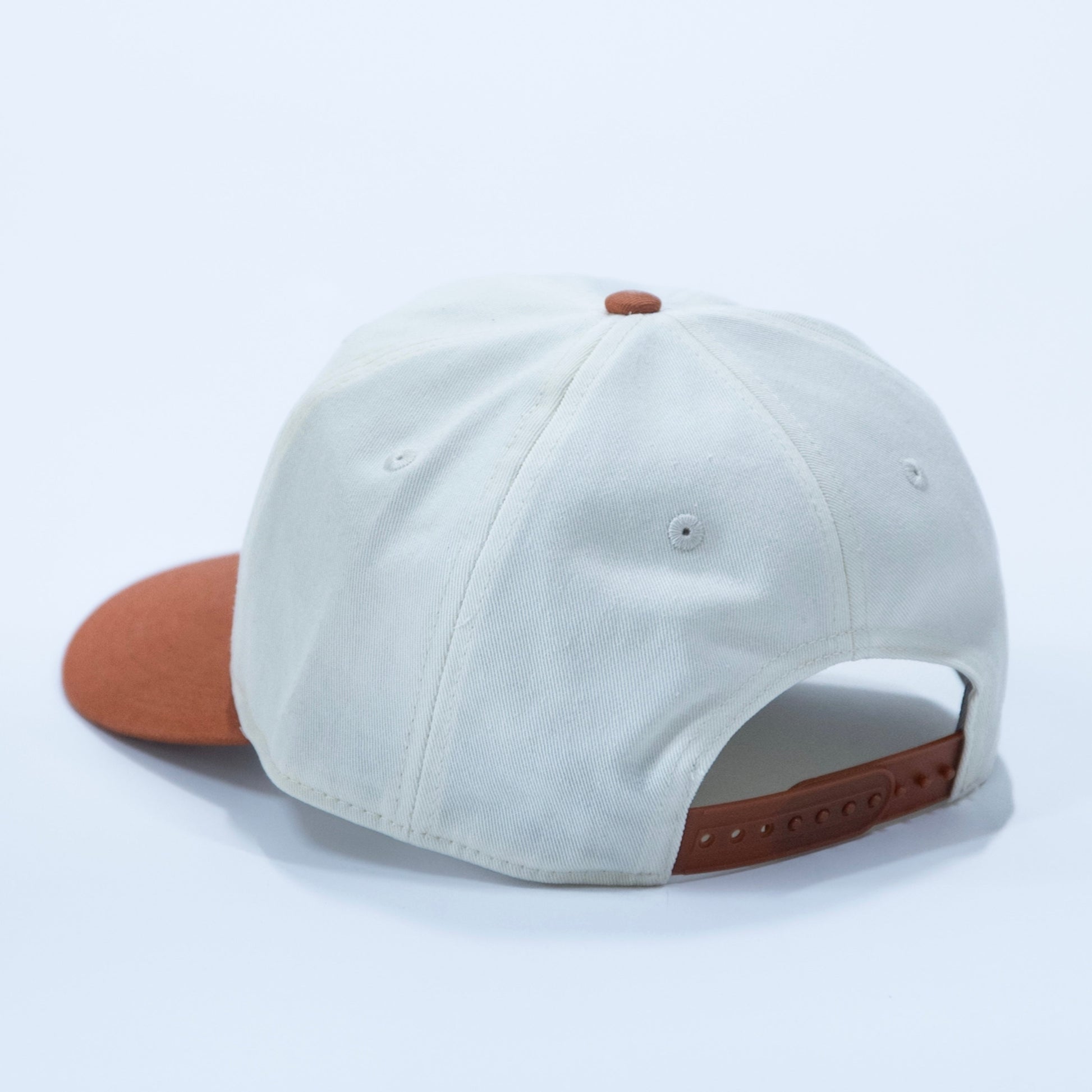 PTBO - Cursive Stitched Hat Orange/Cream