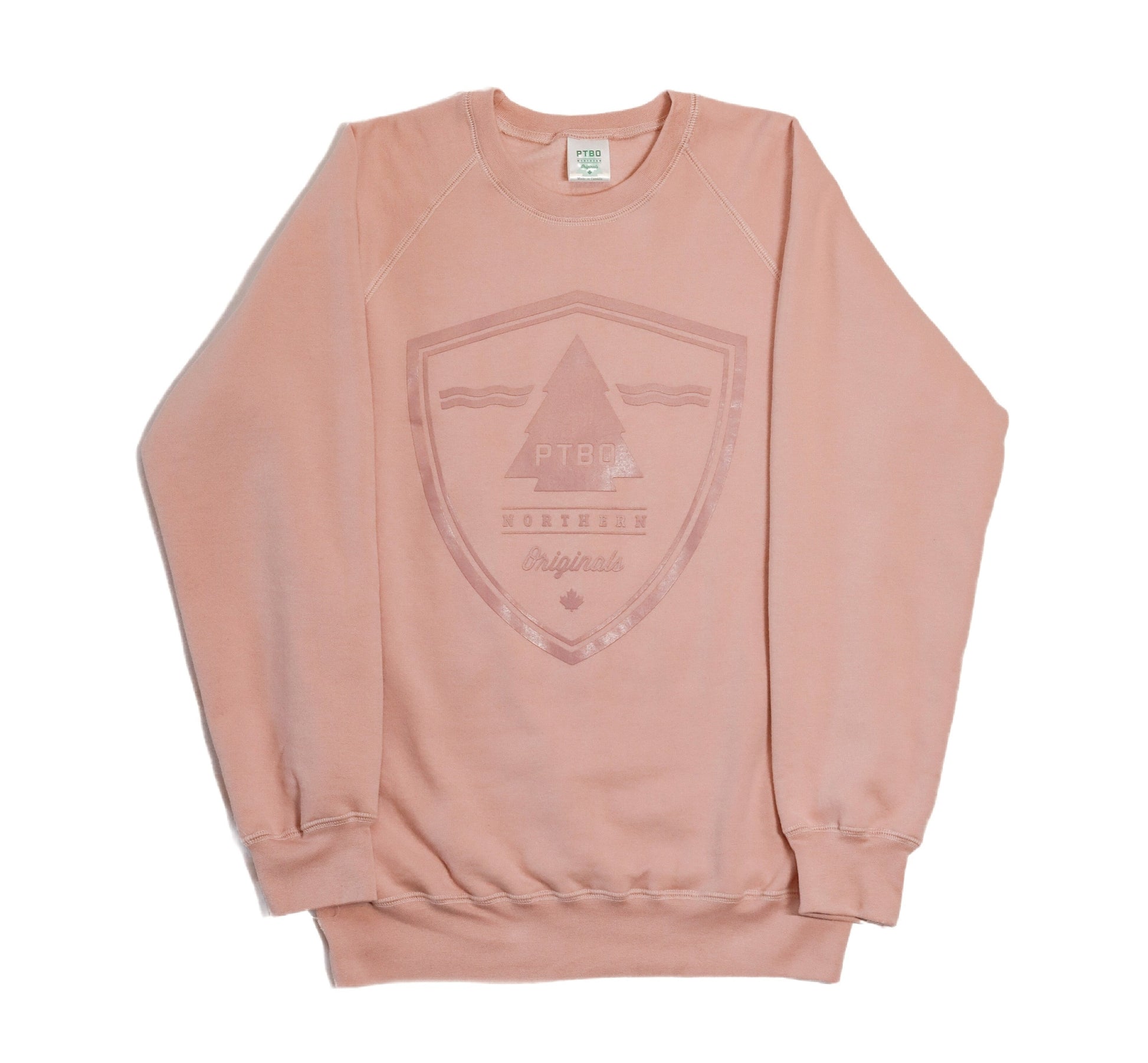 PTBO - Tonal Crest Crewneck Rose