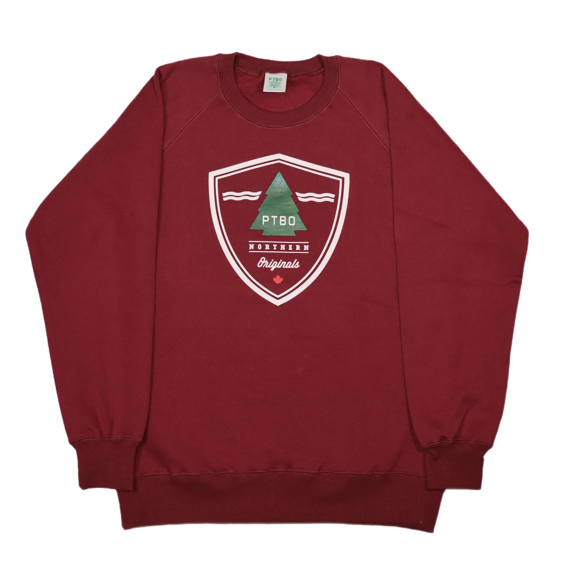 PTBO - Original Crest Crewneck Wine